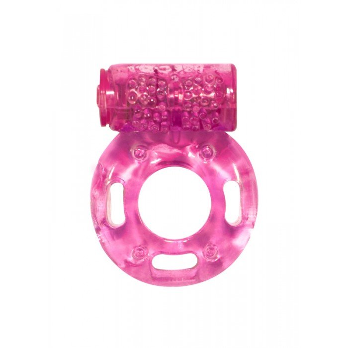 Эрекционное виброкольцо Rings Axle-pin pink - розовое