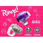Насадка на палец с вибрацией Rings Chillax - фиолетовая