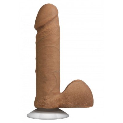 Ультрареалистичный фаллоимитатор с креплением для страпона The Realistic Cock ULTRASKYN 6” - Caramel - смуглый - 17,3 см