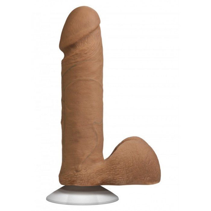 Ультрареалистичный фаллоимитатор с креплением для страпона The Realistic Cock ULTRASKYN 6” - Caramel - смуглый - 17,3 см Ультрареалистичный фаллоимитатор с креплением для страпона The Realistic Cock ULTRASKYN 6” - Caramel - смуглый - 17,3 см