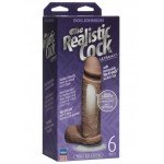 Ультрареалистичный фаллоимитатор с креплением для страпона The Realistic Cock ULTRASKYN 6” - Caramel - смуглый - 17,3 см