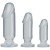 Набор из 3-х прозрачных анальных фаллоимитаторов Crystal Jellies Anal Starter Kit - голубой