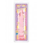 Рельефный анальный фаллоимитатор Crystal Jellies 6inch Anal Starter - розовый - 15 см