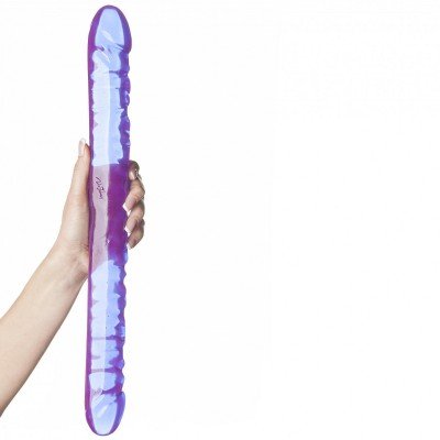 Двусторонний фаллос Crystal Jellies 18
