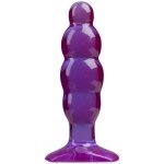 Рельефная анальная пробка SpectraGels Purple Anal Stuffer - фиолетова - 15 см