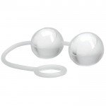 Стеклянные вагинальные шарики на силиконовой сцепке Climax Kegels Ben Wa Balls with Silicone Strap