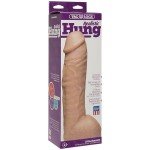 Большая насадка-реалистик для страпона Hung - Flesh c креплением Vac-u-lock - телесная - 31,8 см
