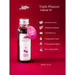 Смазка-эликсир для интимных ласк и массажа Triple Pleasure с согревающим эффектом при дыхании - Горячая Вишня - 65 гр