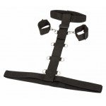 Фиксатор на талию с ошейником и наручниками Bondage Tie - Plus Size