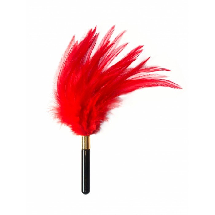 Тиклер из перьев Burlesque - Plume - красный - 23 см Тиклер из перьев Burlesque - Plume - красный - 23 см
