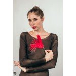 Тиклер из перьев Burlesque - Plume - красный - 23 см Тиклер из перьев Burlesque - Plume - красный - 23 см