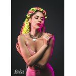 Металлический ошейник чокер PARTY HARD Embrace с замком-сердцем и ключиком - серебристый
