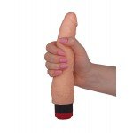 Вибратор-реалистик с рельефным стволом Lovetoy - телесный - 22 см Вибратор-реалистик с рельефным стволом Lovetoy - телесный - 22 см