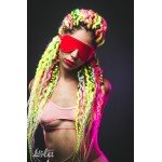 Мягкая приятная маска на глаза с бархатистой подкладкой Party Hard Mask Shy Red - красная