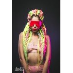 Мягкая приятная маска на глаза с бархатистой подкладкой Party Hard Mask Shy Red - красная