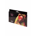 Мягкая приятная маска на глаза с бархатистой подкладкой Party Hard Mask Shy Red - красная