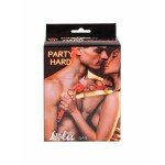 Дышащий кляп-шарик с отверстиями Party Hard Firecracker - красный Дышащий кляп-шарик с отверстиями Party Hard Firecracker - красный