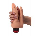 Двойной вибратор реалистик Lovetoy для анально-вагинальный стимуляции - телесный - 19 см