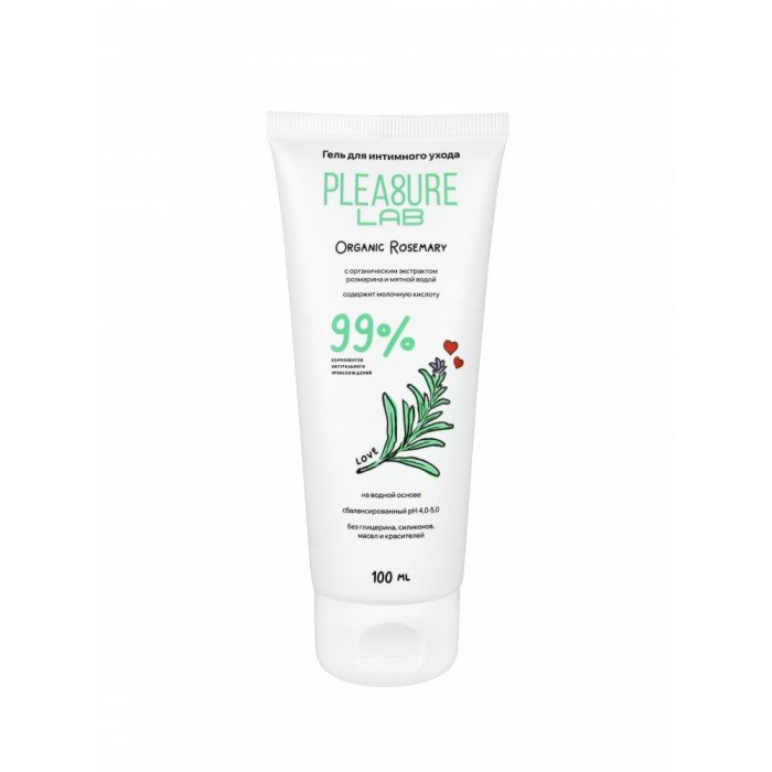 Интимная смазка-гель на водной основе Pleasure Lab Organic Rosemary с розмарином - 100 мл Интимная смазка-гель на водной основе Pleasure Lab Organic Rosemary с розмарином - 100 мл