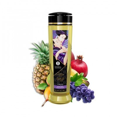 Массажное масло Shunga Massage Oil Libido - Экзотические фрукты - 240 мл