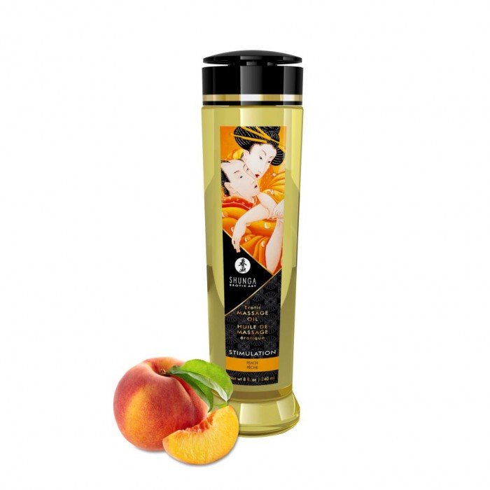 Массажное масло Shunga Massage Oil Stimulation - Активный Персик - 240 мл Массажное масло Shunga Massage Oil Stimulation - Активный Персик - 240 мл