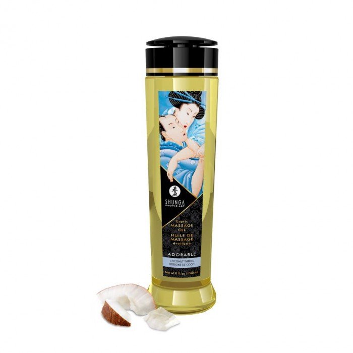 Массажное масло Shunga Massage Oil Adorable - Кокосовое Волнение - 240 мл Массажное масло Shunga Massage Oil Adorable - Кокосовое Волнение - 240 мл