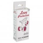 Пудра для ухода за интим-игрушками Love Protection с ароматом вишни - 15 гр