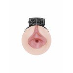 Мастурбатор вагина с виброкольцом Satisfaction Darling - телесный - 11,8 см
