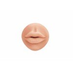 Мастурбатор-ротик из нежнейшей киберкожи Satisfaction Sweet Lips - телесный - 15 см