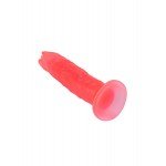 Гелевый фаллоимитатор-реалистик с выраженным рельефом головки и ствола Lovetoy на присоске - розовый - 22 см Гелевый фаллоимитатор-реалистик с выраженным рельефом головки и ствола Lovetoy на присоске - розовый - 22 см