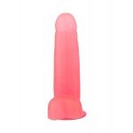 Гелевый реалистичный фаллоимитатор Lovetoy на присоске с мошонкой - красный - 19 см Гелевый реалистичный фаллоимитатор Lovetoy на присоске с мошонкой - красный - 19 см