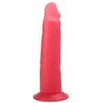 Гелевый фаллоимитатор-реалистик Lovetoy на присоске - розовый - 19,5 см Гелевый фаллоимитатор-реалистик Lovetoy на присоске - розовый - 19,5 см