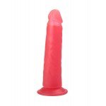 Гелевый фаллоимитатор-реалистик Lovetoy на присоске - розовый - 19,5 см Гелевый фаллоимитатор-реалистик Lovetoy на присоске - розовый - 19,5 см