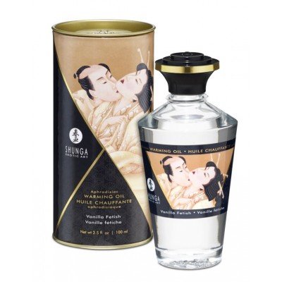 Съедобное разогревающее массажное масло Shunga Vanilla Fetish - Ваниль - 100 мл