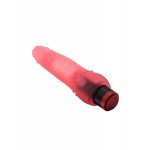 Гелевый вибратор-реалистик Lovetoy с шипами у основания - красный - 21 см
