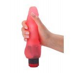 Гелевый вибратор-реалистик Lovetoy с шипами у основания - красный - 21 см Гелевый вибратор-реалистик Lovetoy с шипами у основания - красный - 21 см
