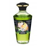 Съедобное разогревающее массажное масло Shunga Exotic Green Tea - Зелёный чай - 100 мл Съедобное разогревающее массажное масло Shunga Exotic Green Tea - Зелёный чай - 100 мл