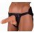 Унисекс страпон система Lovetoy Gentle Harness: удобный пояс с эластичной телесной насадкой - 19 см