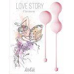 Набор вагинальных шариков со смещенным центром тяжести Love Story Carmen Tea Rose - розовый