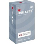 Латексные презервативы с ребристой поверхностью Unilatex Ribbed - 12 шт + 3 шт в подарок Латексные презервативы с ребристой поверхностью Unilatex Ribbed - 12 шт + 3 шт в подарок