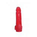 Реалистичный фаллоимитатор-насадка для трусиков Harness - красный - 18,5 см