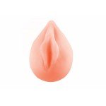 Реалистичный миниатюрный мастурбатор-вагина из TPE - телесный - 12,5 см