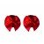 Пэстисы с пайетками и бантами Burlesque Blaze Red - красные
