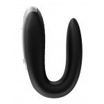 Вибратор для пар Satisfyer Double Fun с 2-мя моторами и управлением через пульт и приложение (смартфон) - чёрный Вибратор для пар Satisfyer Double Fun с 2-мя моторами и управлением через пульт и приложение (смартфон) - чёрный