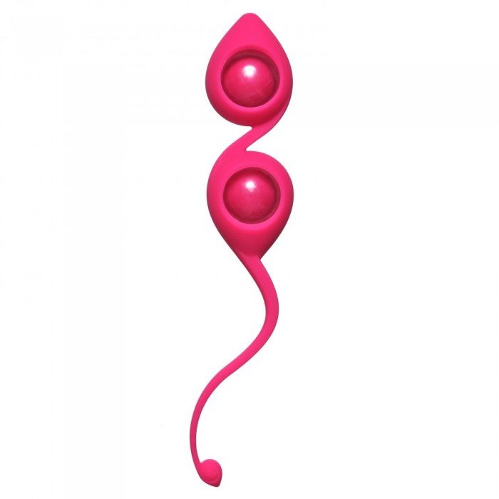 Вагинальные шарики Emotions Gi-Gi со смещённым центром тяжести - розовые
