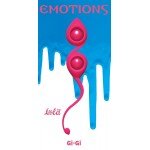 Вагинальные шарики Emotions Gi-Gi со смещённым центром тяжести - розовые Вагинальные шарики Emotions Gi-Gi со смещённым центром тяжести - розовые