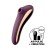 Двусторонний вакуумно-волновой стимулятор Satisfyer Dual Kiss с вибрацией - сливовый - 18,5 см