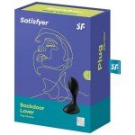 Силиконовый перезаряжаемый анальный стимулятор Satisfyer Backdoor Lover - чёрный - 14 см