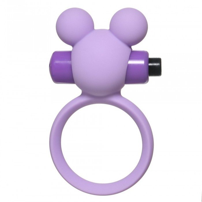 Эрекционное виброкольцо Emotions Minnie с клиторальным стимулятором в виде мышки - сиреневое Эрекционное виброкольцо Emotions Minnie с клиторальным стимулятором в виде мышки - сиреневое