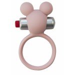 Эрекционное виброкольцо Emotions Minnie с клиторальным стимулятором в виде мышки - розовое Эрекционное виброкольцо Emotions Minnie с клиторальным стимулятором в виде мышки - розовое